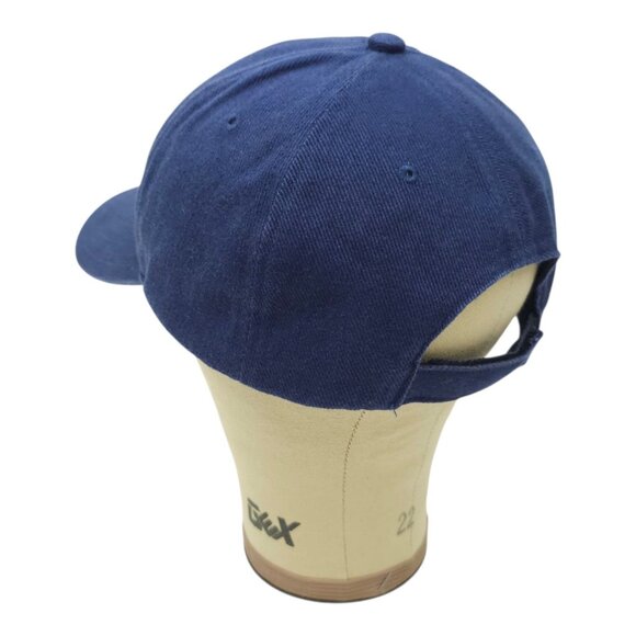 Nike Swoosh Cotton Twill Strapback Cap Hat Baseball Golf Trucker Blue - Picture 11 of 14